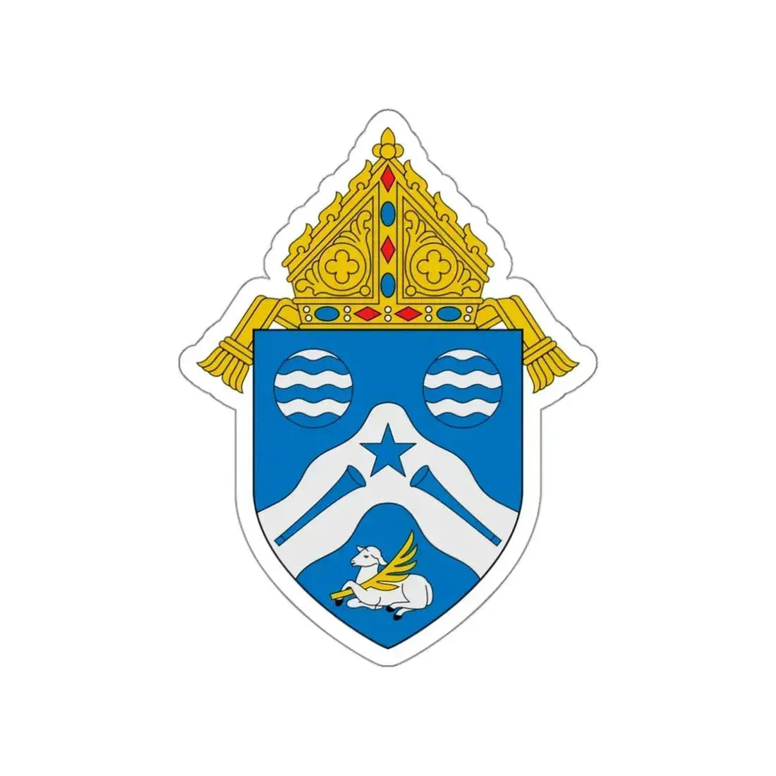 Diocese of Springfield Cape Girardeau - STICKER Vinyl Die-Cut Decal White Die-Cut 3 Inch - The Sticker Space