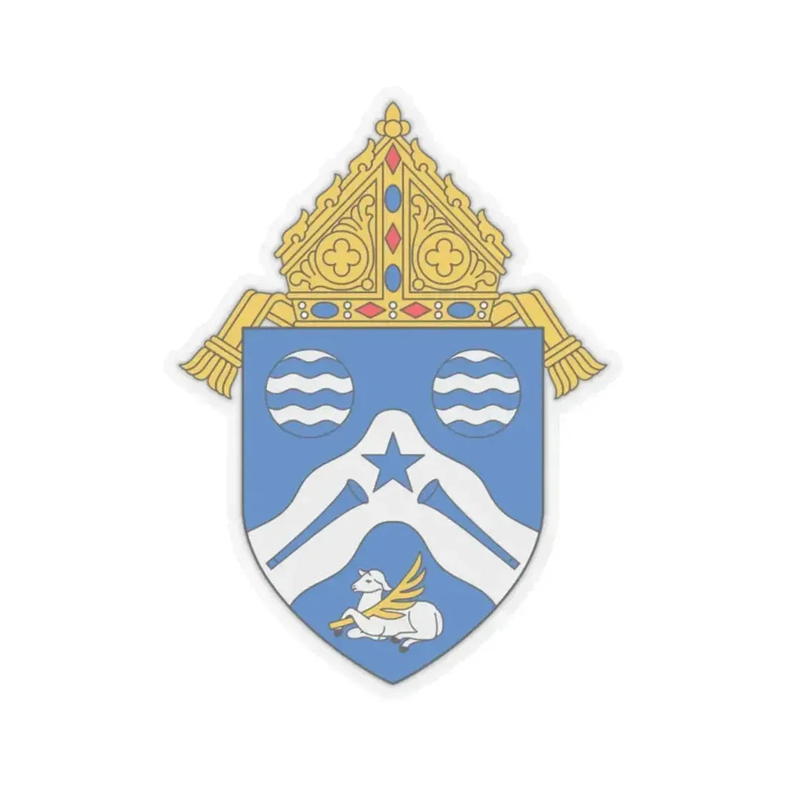 Diocese of Springfield Cape Girardeau - STICKER Vinyl Kiss-Cut Decal 2 Inch Transparent - The Sticker Space