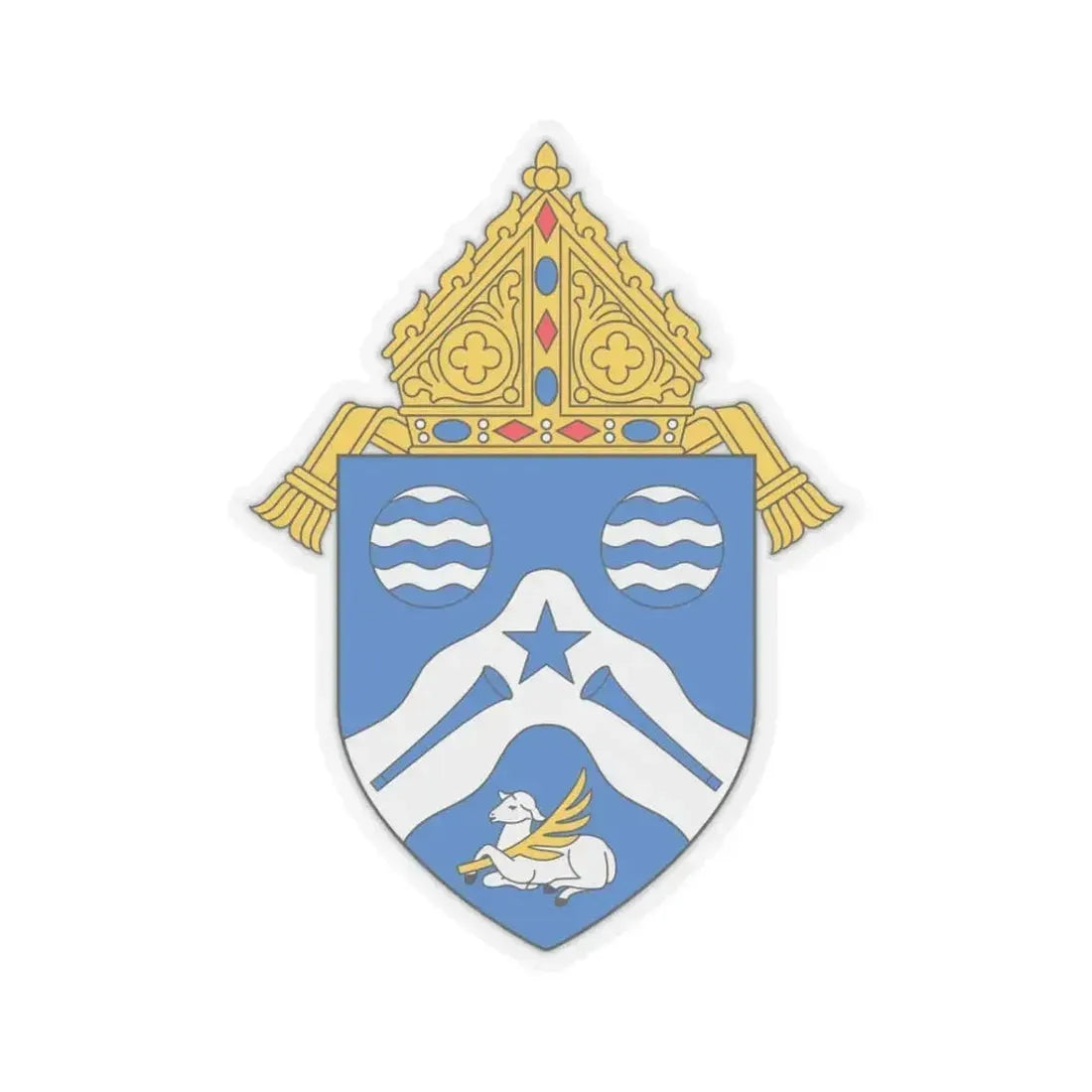 Diocese of Springfield Cape Girardeau - STICKER Vinyl Kiss-Cut Decal 3 Inch Transparent - The Sticker Space