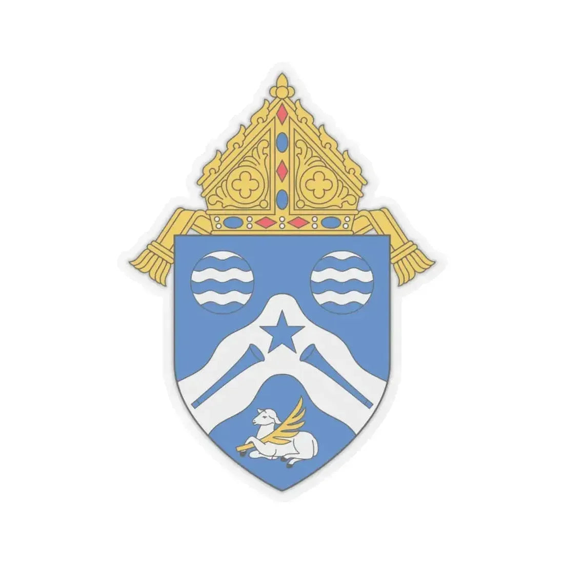 Diocese of Springfield Cape Girardeau - STICKER Vinyl Kiss-Cut Decal 4 Inch Transparent - The Sticker Space