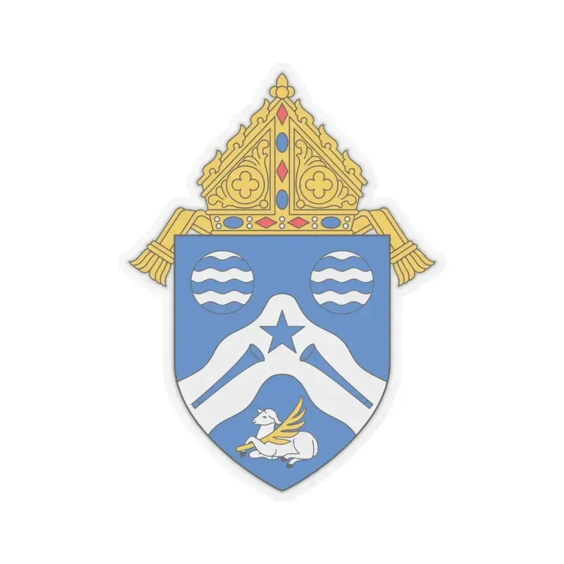 Diocese of Springfield Cape Girardeau - STICKER Vinyl Kiss-Cut Decal 6 Inch Transparent - The Sticker Space