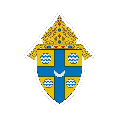 Diocese of Springfield in Illinois - STICKER Vinyl Kiss-Cut Decal 4 Inch White - The Sticker Space