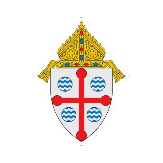 Diocese of Springfield in Massachusetts - STICKER Vinyl Kiss-Cut Decal 2 Inch White - The Sticker Space