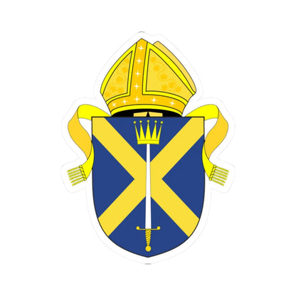 Diocese of St Albans arms (England) (Coat of Arms) STICKER Vinyl Kiss-Cut Decal 2 Inch White - The Sticker Space