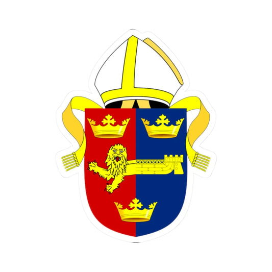 Diocese of St Edmundsbury and Ipswich arms (England) (Coat of Arms) STICKER Vinyl Kiss-Cut Decal 2 Inch White - The Sticker Space
