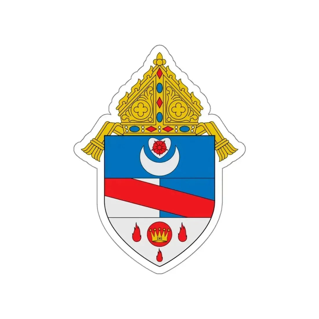 Diocese of Steubenville - STICKER Vinyl Die-Cut Decal White Die-Cut 6 Inch - The Sticker Space