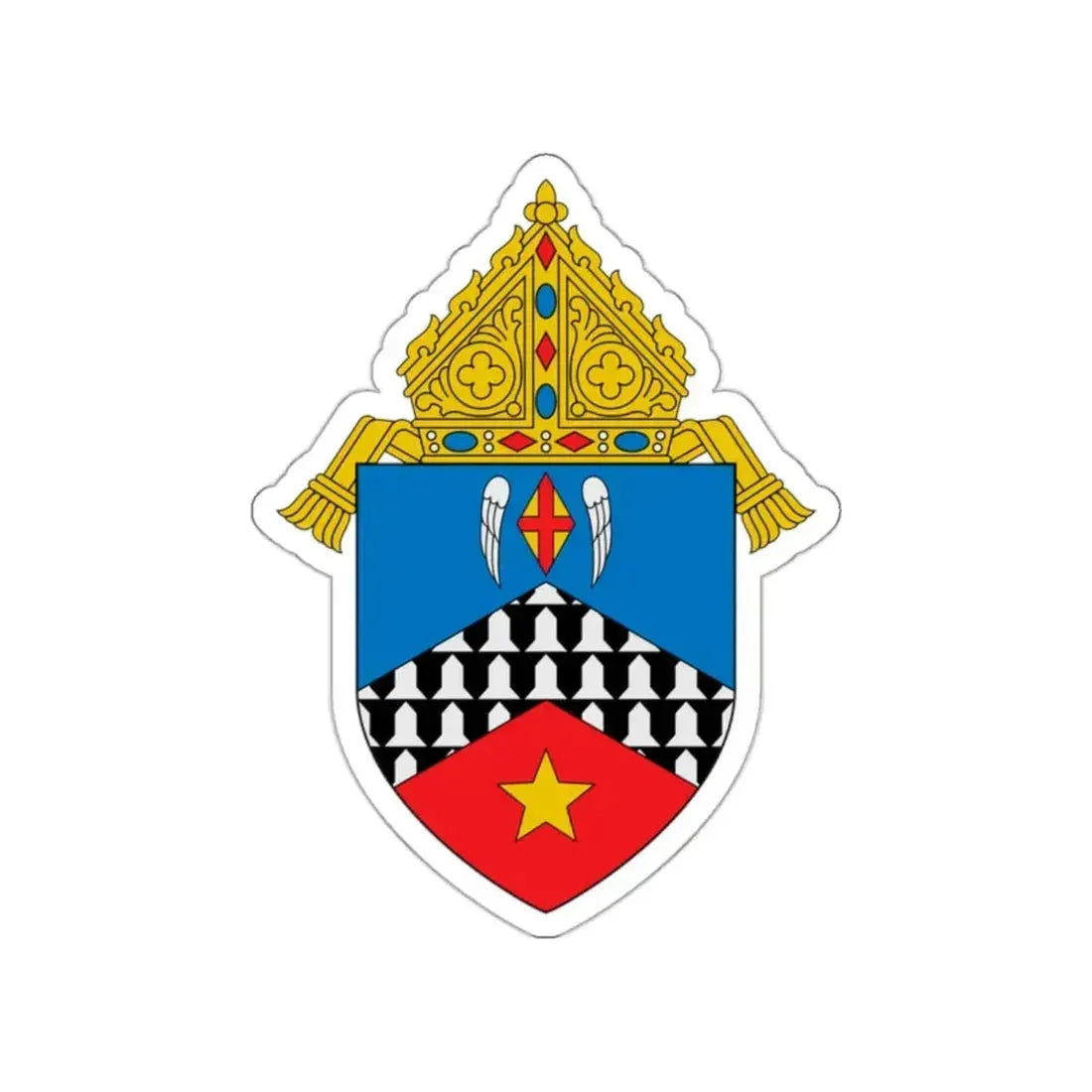 Diocese of Stockton - STICKER Vinyl Die-Cut Decal White Die-Cut 2 Inch - The Sticker Space