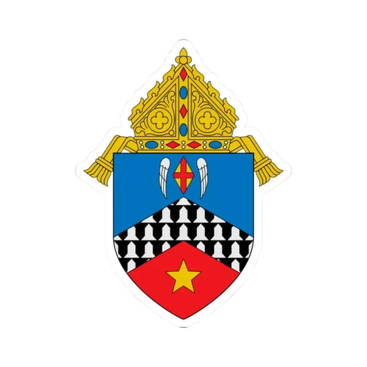 Diocese of Stockton - STICKER Vinyl Kiss-Cut Decal 2 Inch White - The Sticker Space