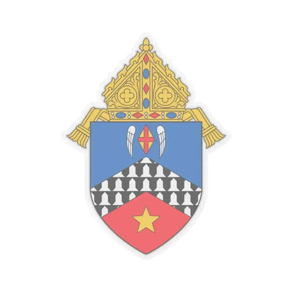 Diocese of Stockton - STICKER Vinyl Kiss-Cut Decal 3 Inch Transparent - The Sticker Space