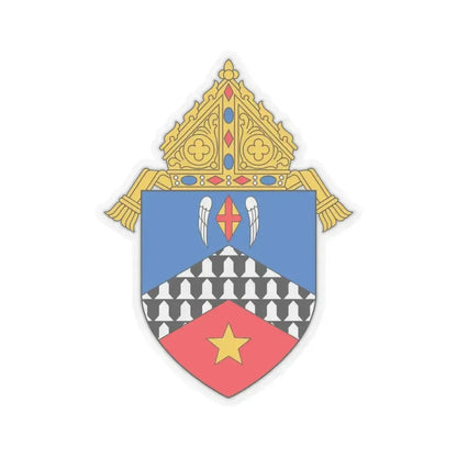 Diocese of Stockton - STICKER Vinyl Kiss-Cut Decal 4 Inch Transparent - The Sticker Space