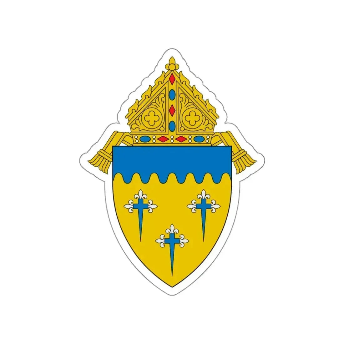 Diocese of Superior - STICKER Vinyl Die-Cut Decal White Die-Cut 3 Inch - The Sticker Space