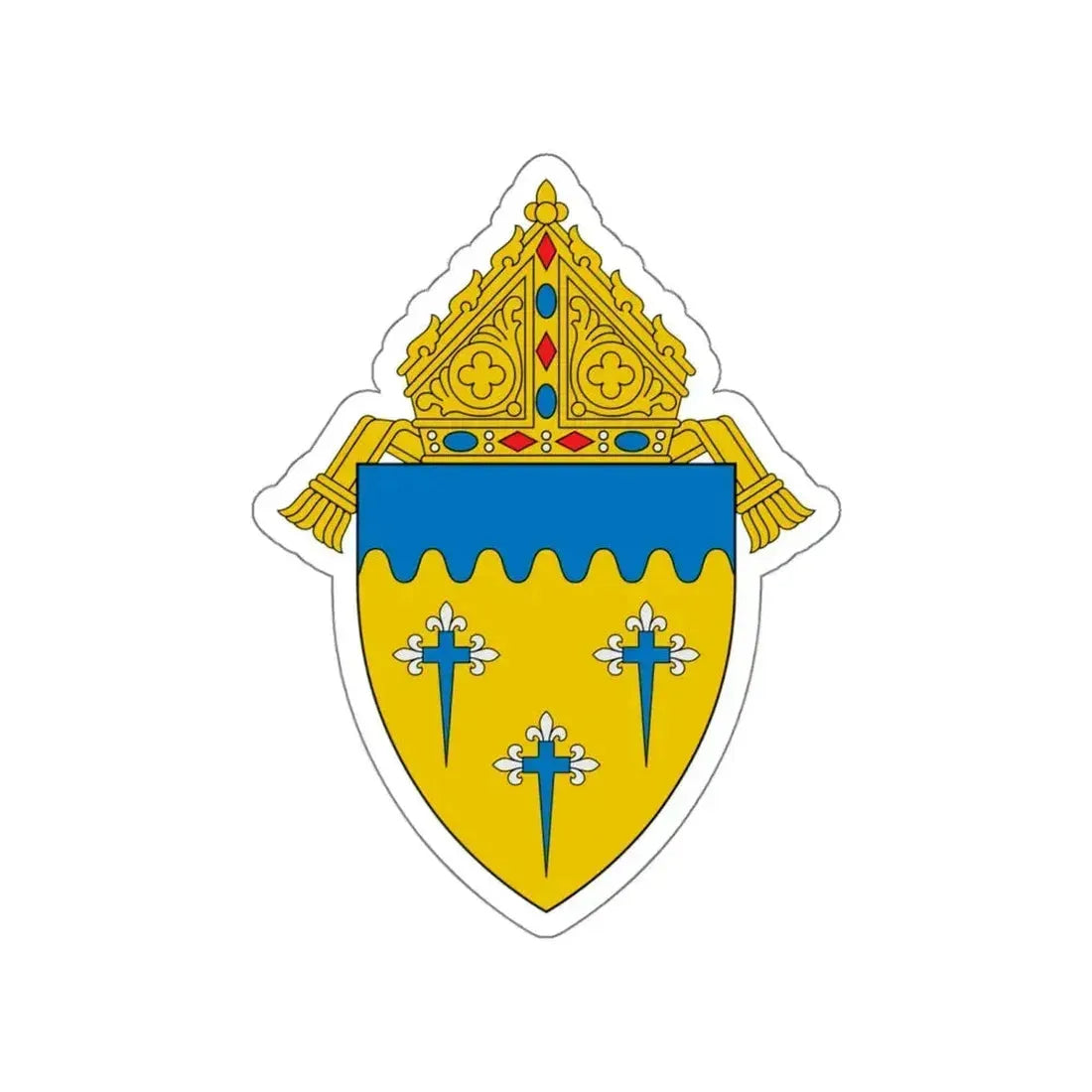 Diocese of Superior - STICKER Vinyl Die-Cut Decal White Die-Cut 4 Inch - The Sticker Space