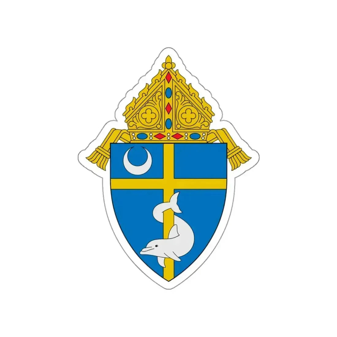 Diocese of Syracuse - STICKER Vinyl Die-Cut Decal White Die-Cut 3 Inch - The Sticker Space