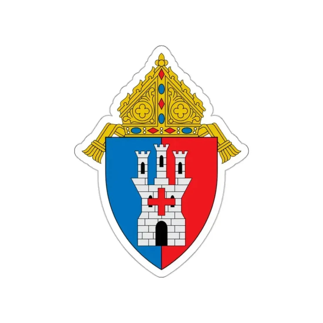 Diocese of Toledo - STICKER Vinyl Die-Cut Decal White Die-Cut 2 Inch - The Sticker Space
