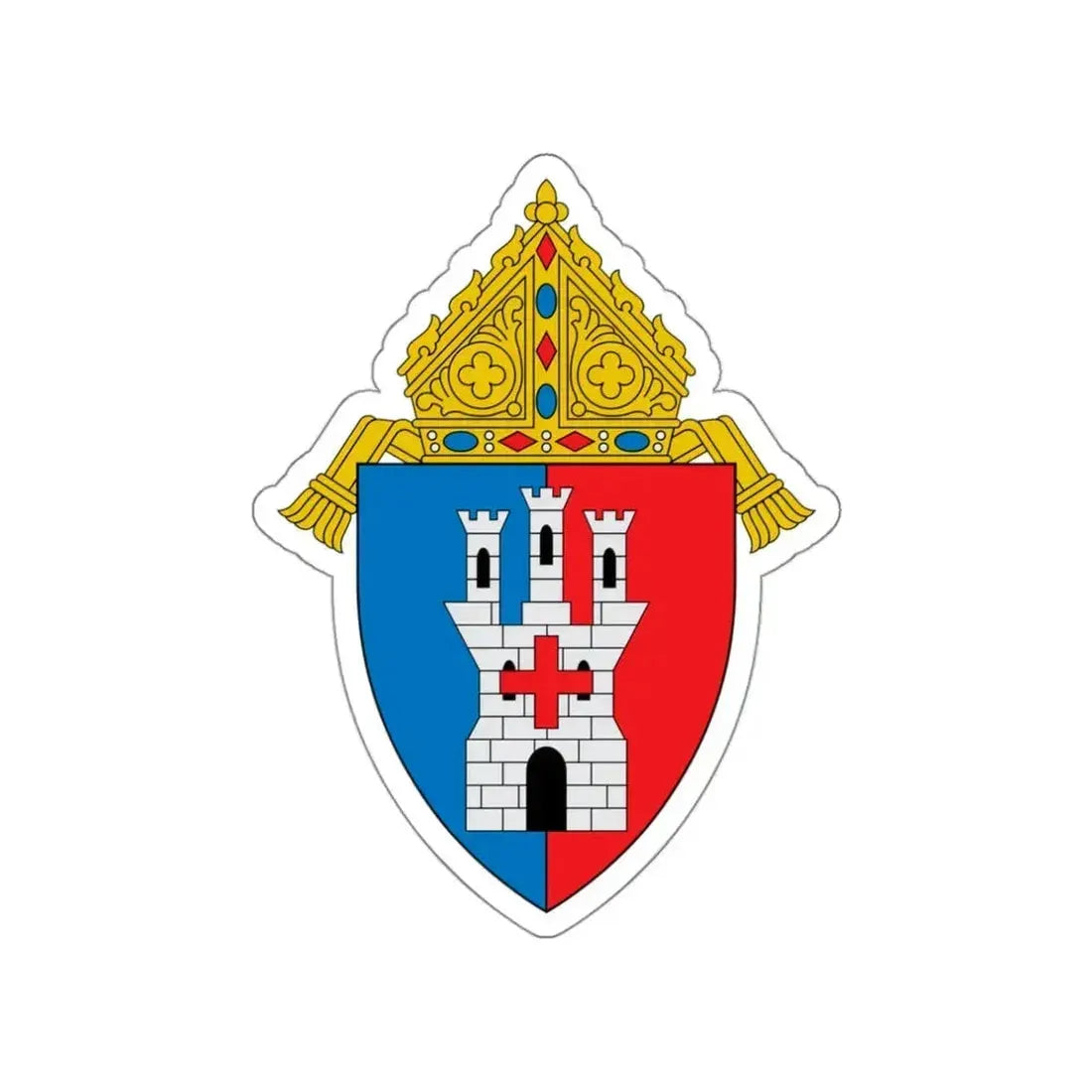 Diocese of Toledo - STICKER Vinyl Die-Cut Decal White Die-Cut 3 Inch - The Sticker Space