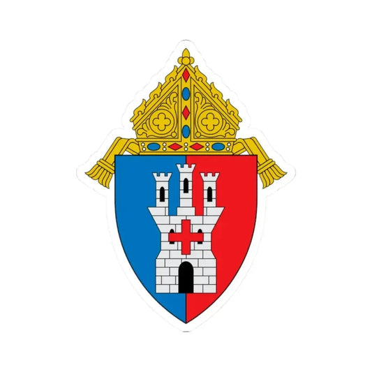 Diocese of Toledo - STICKER Vinyl Kiss-Cut Decal 2 Inch White - The Sticker Space