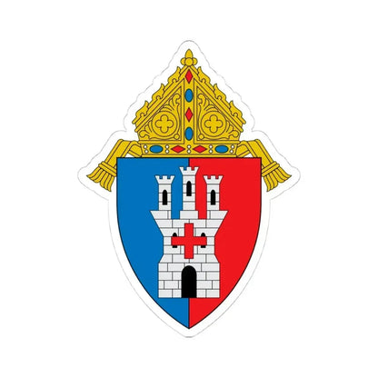 Diocese of Toledo - STICKER Vinyl Kiss-Cut Decal 4 Inch White - The Sticker Space