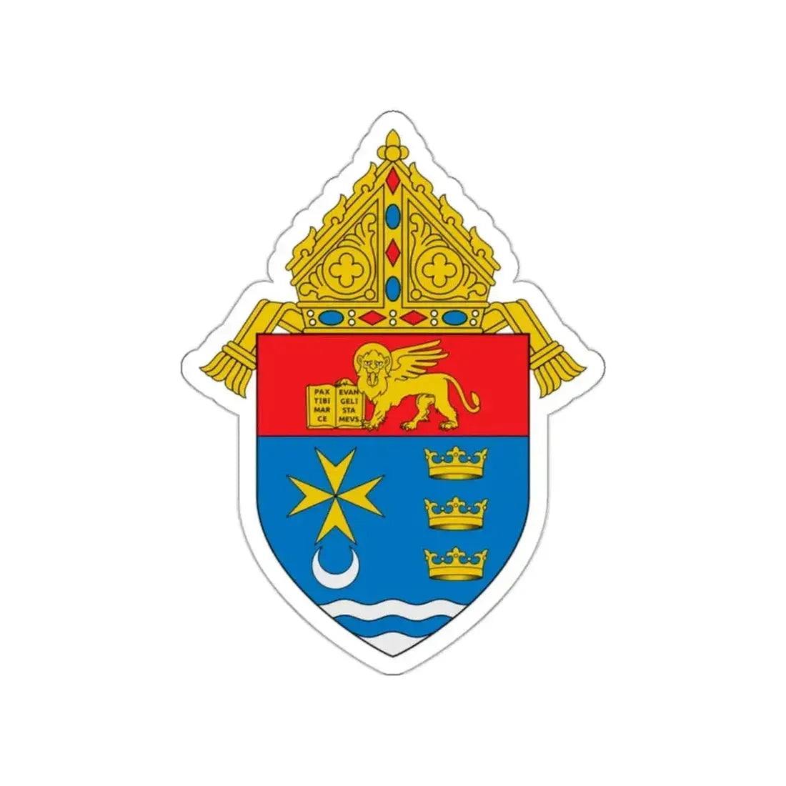 Diocese of Venice in Florida - STICKER Vinyl Die-Cut Decal - The Sticker Space
