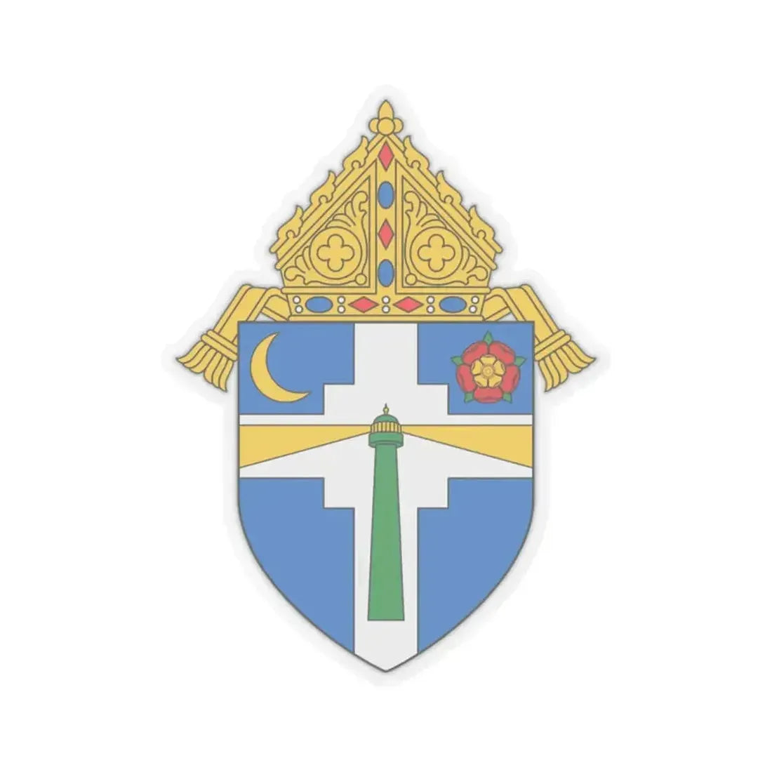 Diocese of Victoria in Texas - STICKER Vinyl Kiss-Cut Decal 2 Inch Transparent - The Sticker Space
