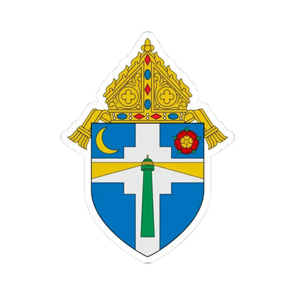 Diocese of Victoria in Texas - STICKER Vinyl Kiss-Cut Decal 3 Inch White - The Sticker Space