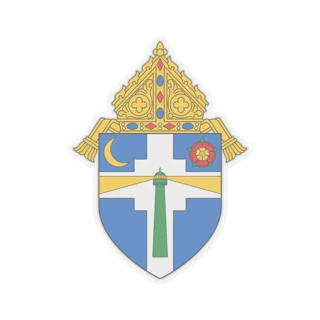 Diocese of Victoria in Texas - STICKER Vinyl Kiss-Cut Decal 4 Inch Transparent - The Sticker Space