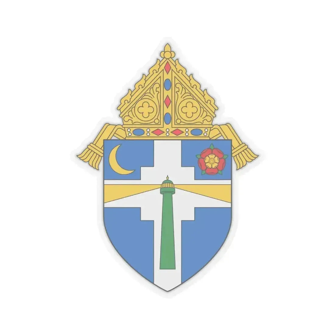 Diocese of Victoria in Texas - STICKER Vinyl Kiss-Cut Decal 6 Inch Transparent - The Sticker Space