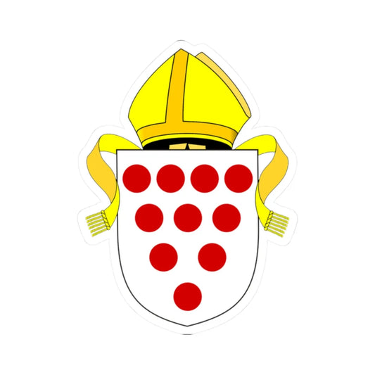 Diocese of Worcester arms (England) (Coat of Arms) STICKER Vinyl Kiss-Cut Decal 2 Inch White - The Sticker Space
