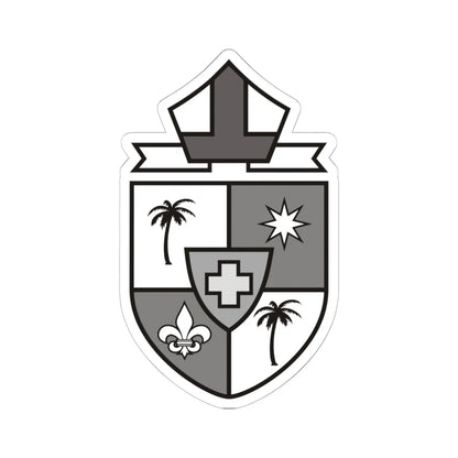 DIOCESIS DE PALMIRA grises (Colombia) (Coat of Arms) STICKER Vinyl Kiss-Cut Decal 6 Inch White - The Sticker Space