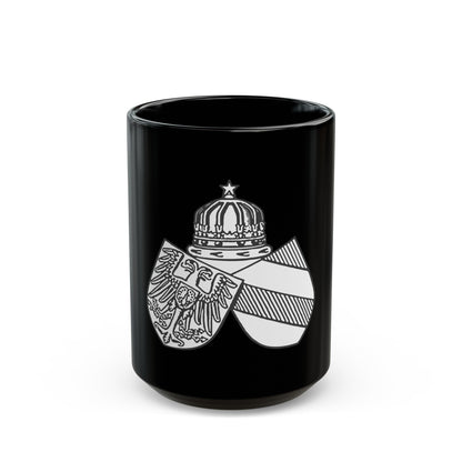 Diplomatic Seal of Prince Wilhelm of Wied - Black Coffee Mug-15oz-The Sticker Space