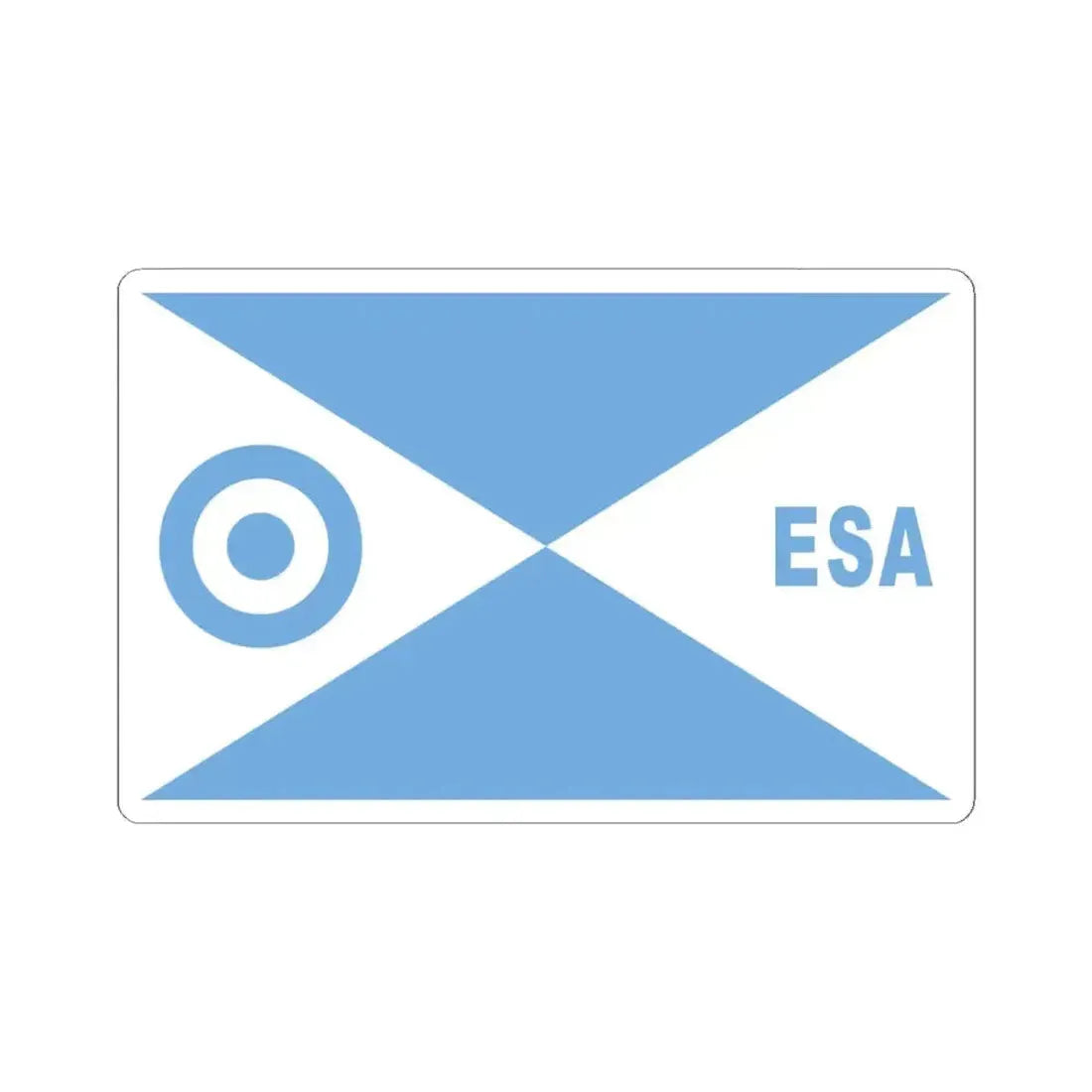 Director escuela ESA FAA bandera (Argentina) STICKER Vinyl Kiss-Cut Decal 4 Inch White - The Sticker Space