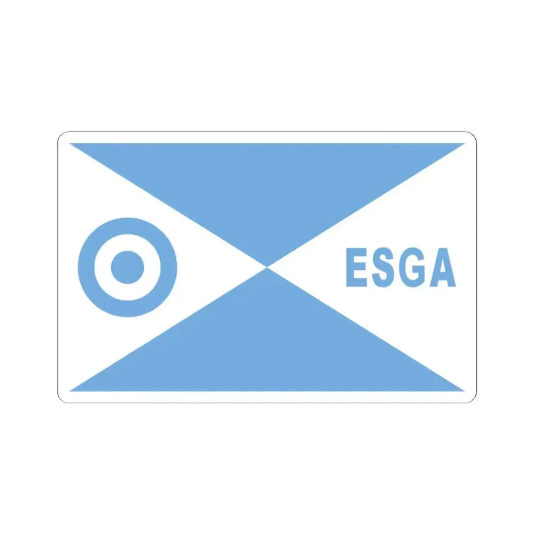 Director escuela ESGA FAA bandera (Argentina) STICKER Vinyl Kiss-Cut Decal 2 Inch White - The Sticker Space