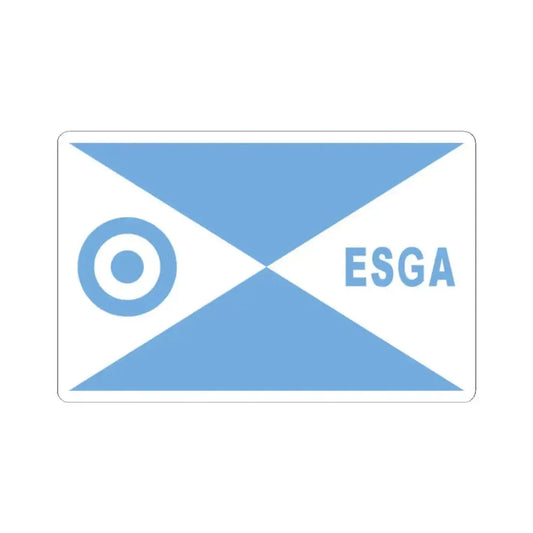 Director escuela ESGA FAA bandera (Argentina) STICKER Vinyl Kiss-Cut Decal 2 Inch White - The Sticker Space