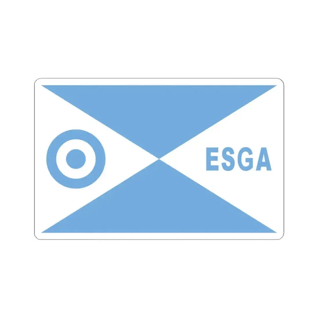 Director escuela ESGA FAA bandera (Argentina) STICKER Vinyl Kiss-Cut Decal 3 Inch White - The Sticker Space