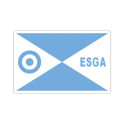 Director escuela ESGA FAA bandera (Argentina) STICKER Vinyl Kiss-Cut Decal 3 Inch White - The Sticker Space