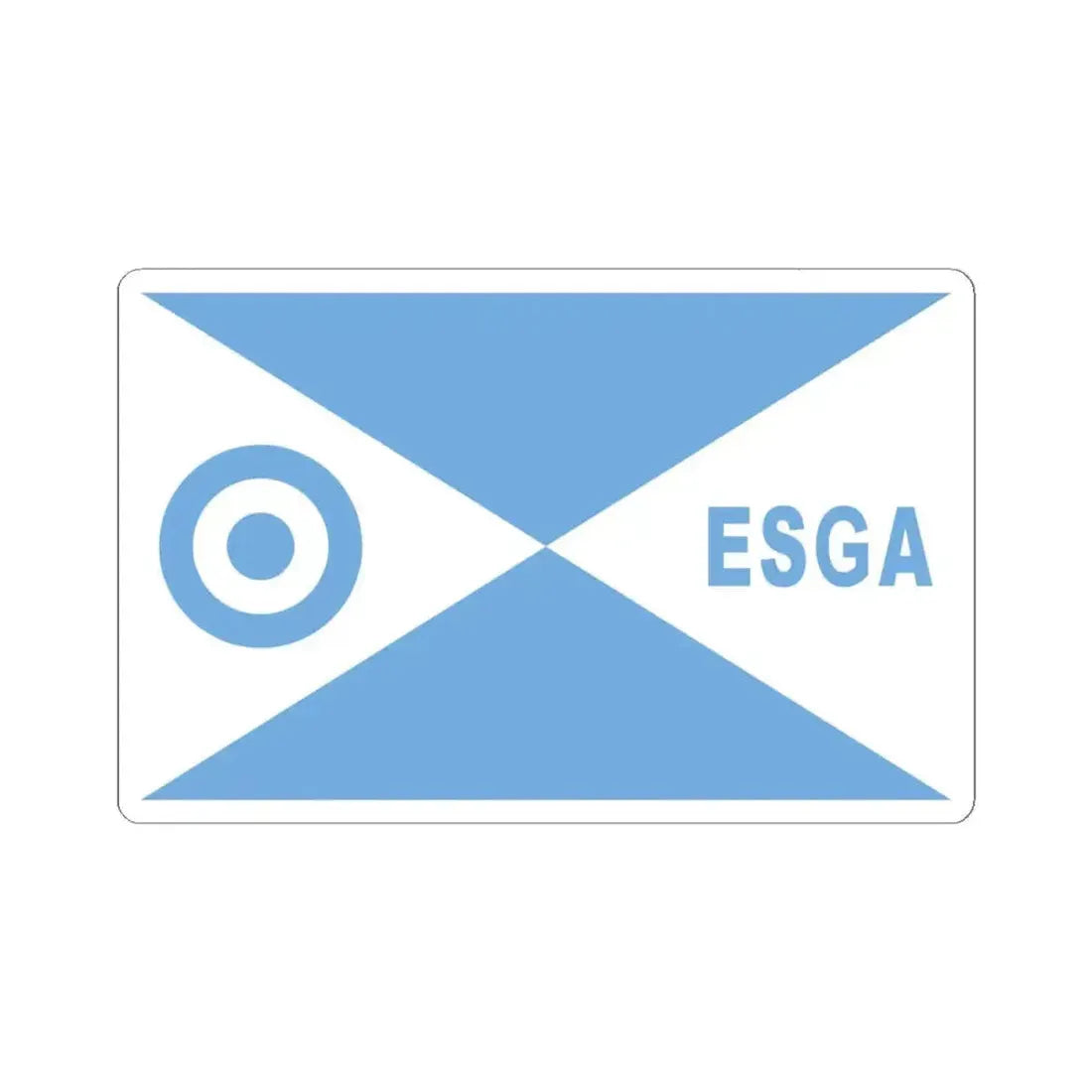 Director escuela ESGA FAA bandera (Argentina) STICKER Vinyl Kiss-Cut Decal 4 Inch White - The Sticker Space