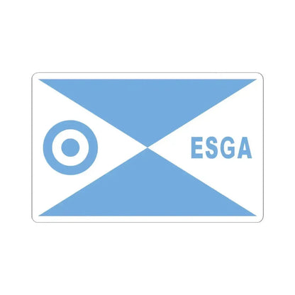 Director escuela ESGA FAA bandera (Argentina) STICKER Vinyl Kiss-Cut Decal 4 Inch White - The Sticker Space