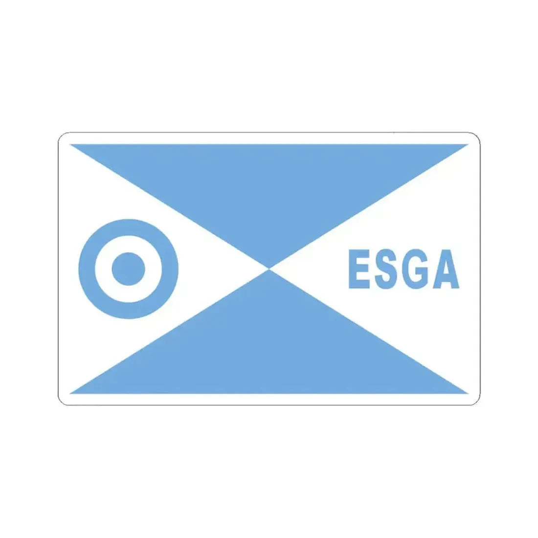 Director escuela ESGA FAA bandera (Argentina) STICKER Vinyl Kiss-Cut Decal 6 Inch White - The Sticker Space