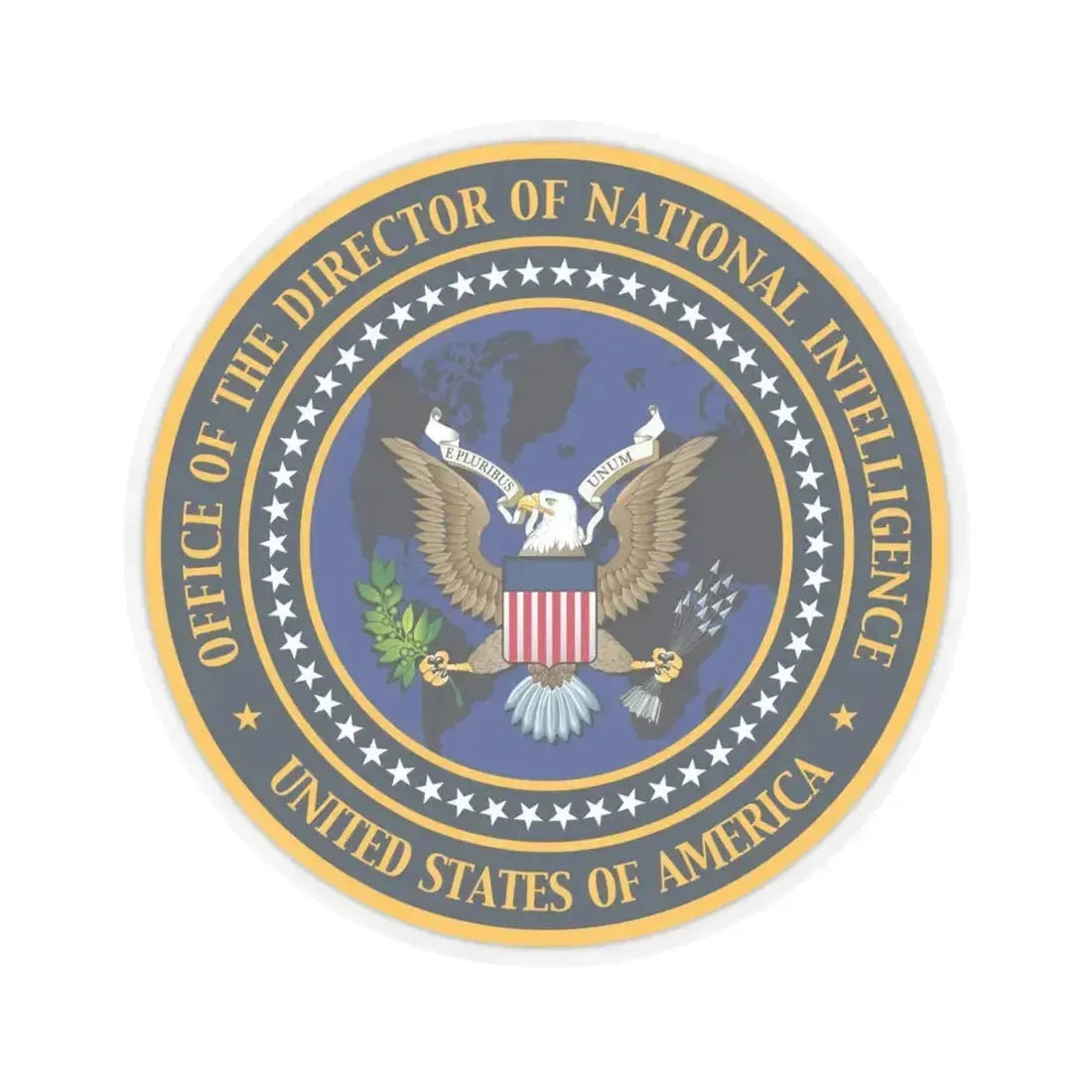 Director of National Intelligence - STICKER Vinyl Kiss-Cut Decal 6 Inch Transparent - The Sticker Space