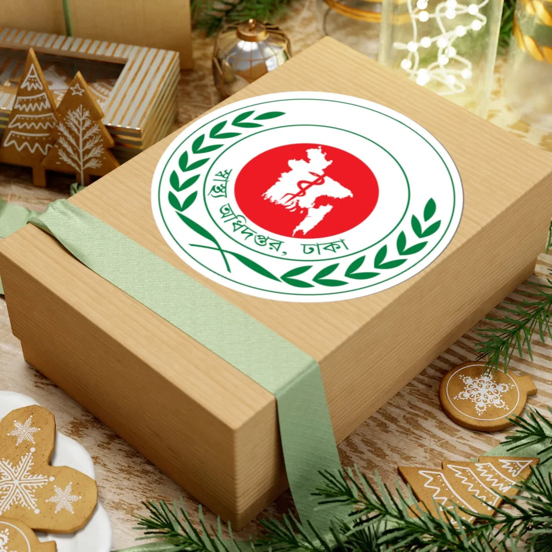 Directorate General of Health ServicesDGHS (Bangladesh) (Coat of Arms) STICKER Vinyl Kiss-Cut Decal - The Sticker Space