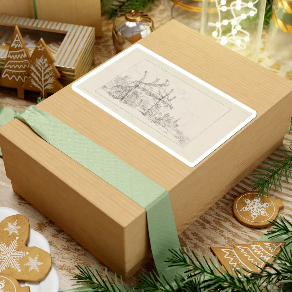 SKU:TSS-STICK-DRKHSS-6X6-3 Sizes:6" × 6" Types:White
