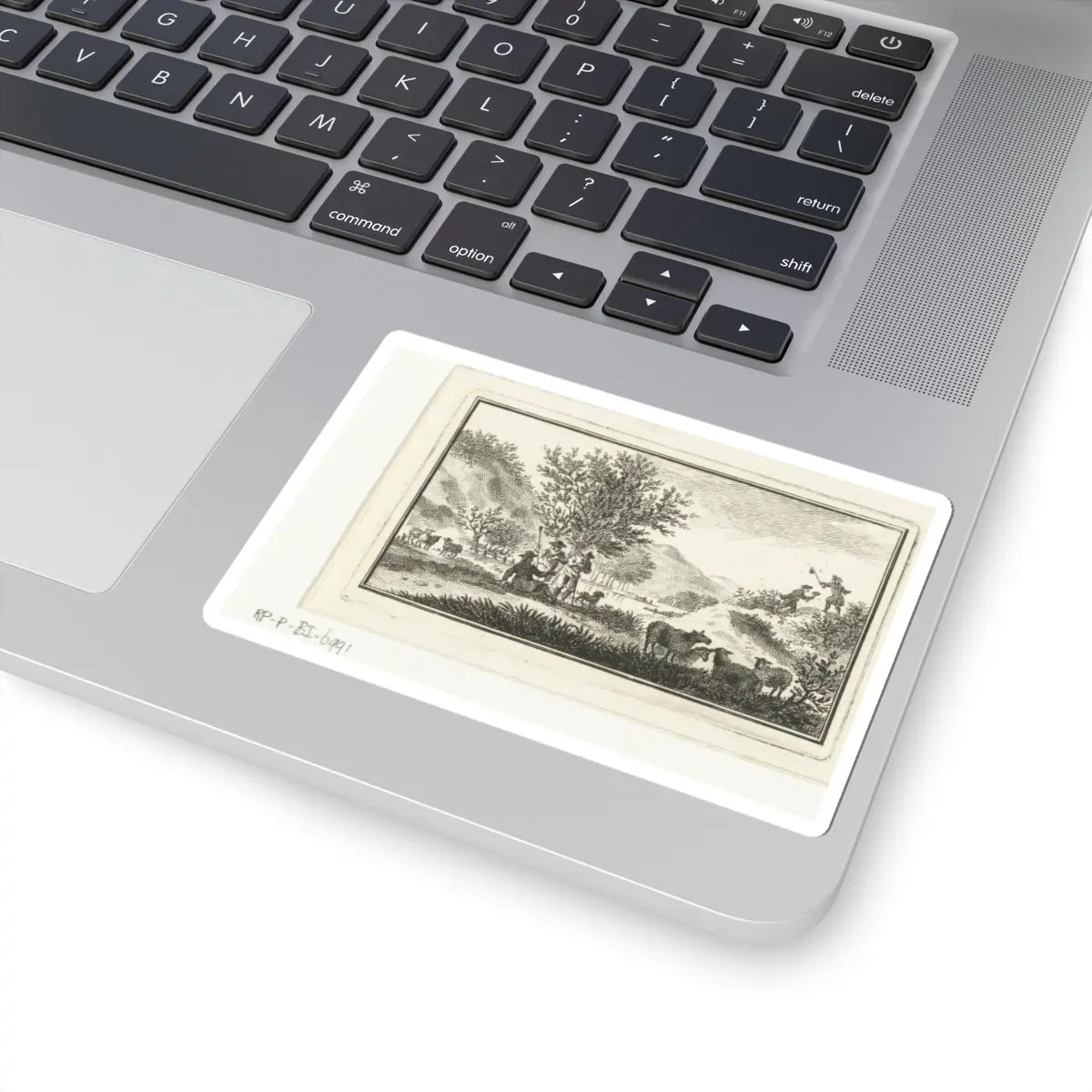 SKU:TSS-STICK-DRKKPR-4X4-3 Sizes:4" × 4" Types:White