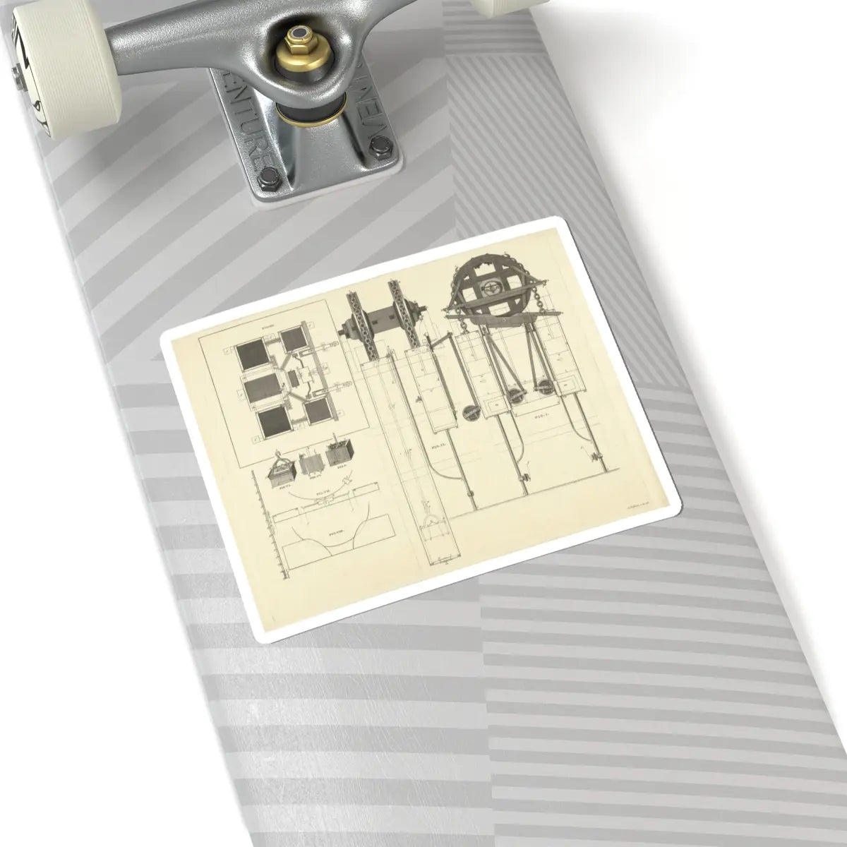 SKU:TSS-STICK-DRKKPR-6X6-11 Sizes:6" × 6" Types:White