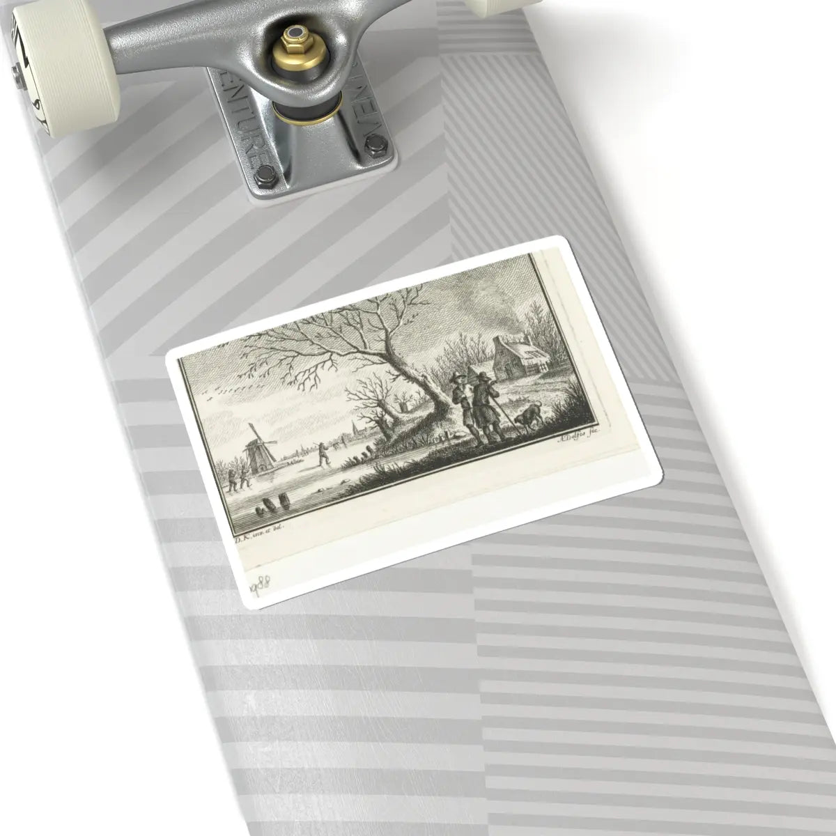 SKU:TSS-STICK-DRKKPR-6X6-13 Sizes:6" × 6" Types:White