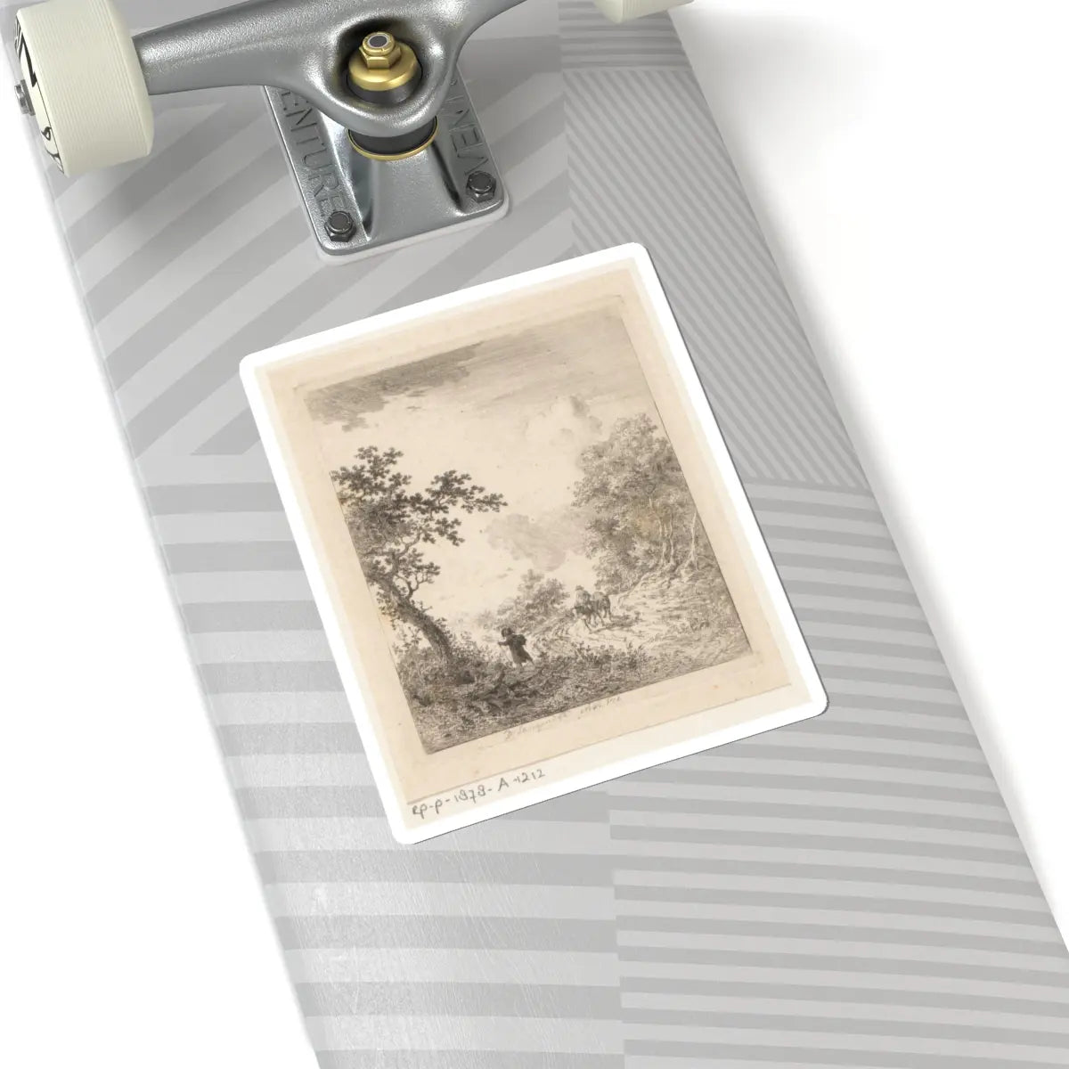 SKU:TSS-STICK-DRKLNG-6X6-5 Sizes:6" × 6" Types:White