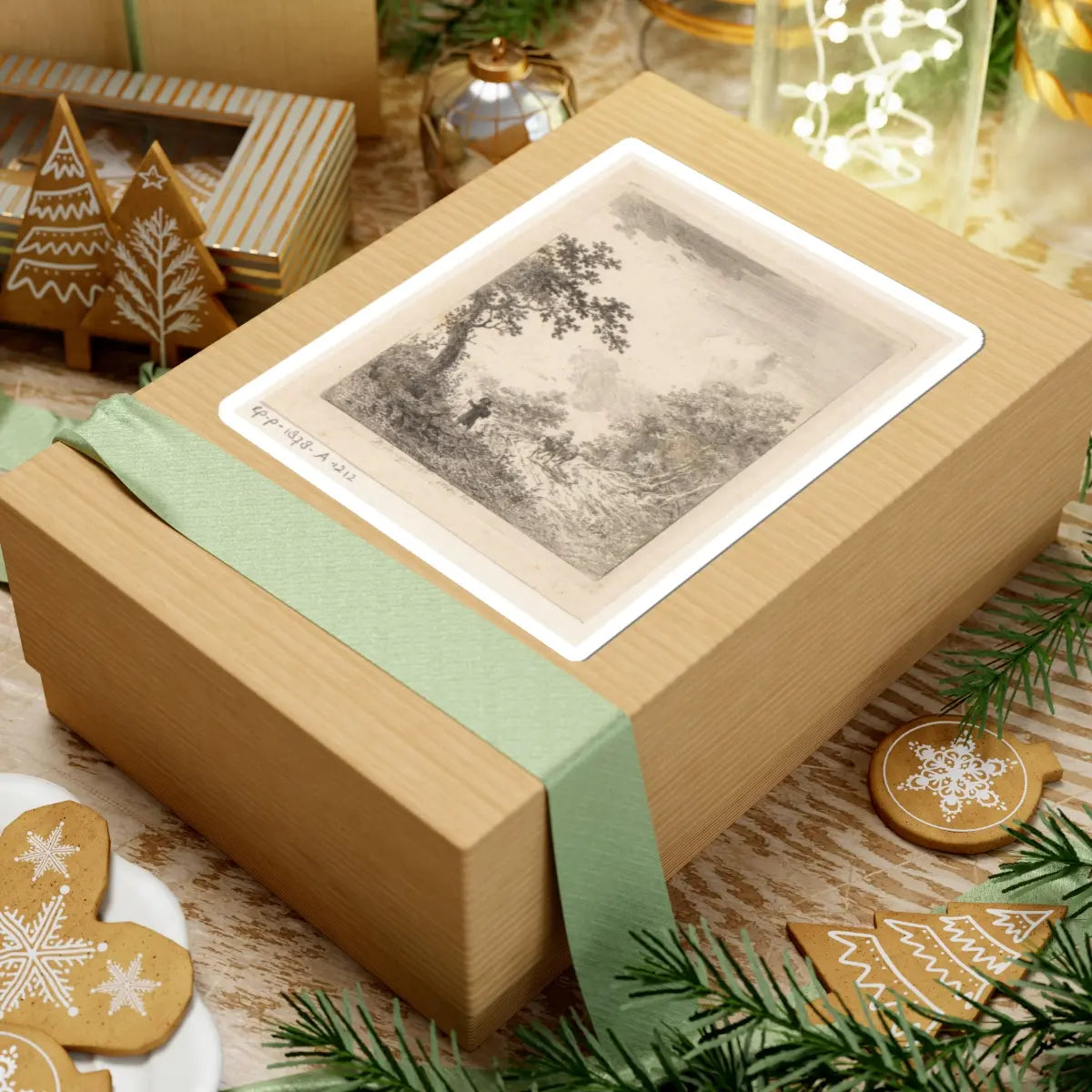 SKU:TSS-STICK-DRKLNG-6X6-5 Sizes:6" × 6" Types:White