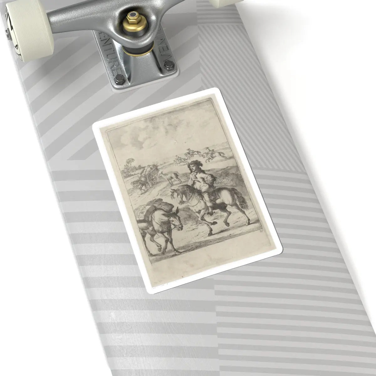 SKU:TSS-STICK-DRKSTP-6X6-9 Sizes:6" × 6" Types:White
