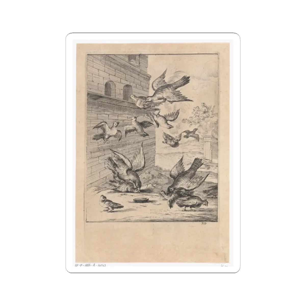 SKU:TSS-STICK-DRKSTP-6X6-10 Sizes:6" × 6" Types:White