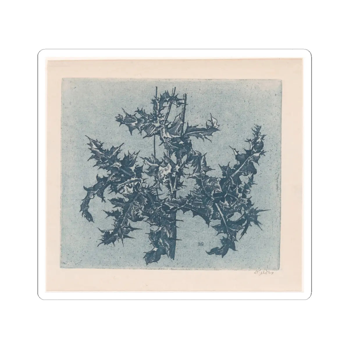 SKU:TSS-STICK-DRKVN-6X6-2 Sizes:6" × 6" Types:White