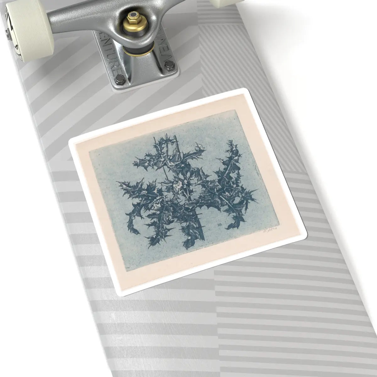 SKU:TSS-STICK-DRKVN-6X6-2 Sizes:6" × 6" Types:White