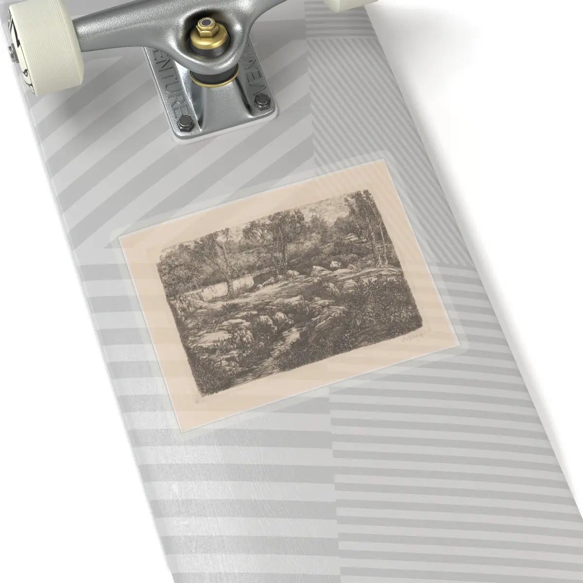 SKU:TSS-STICK-DRKVN-6X6-14DDU Sizes:6" × 6" Types:Transparent